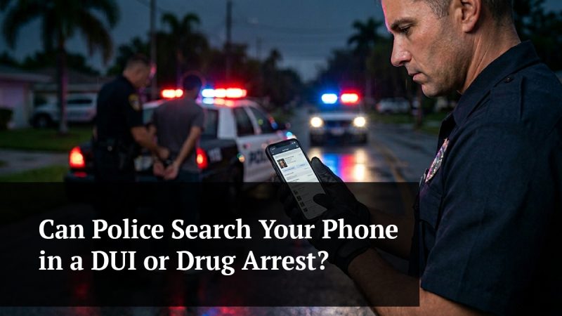 Can Police Search Your Phone in a Florida DUI or Drug Arrest?